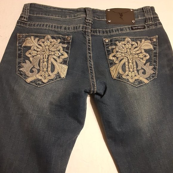 Trinity Ranch Women's Embellished Studded Jeans Size 5 - Picture 3 of 11